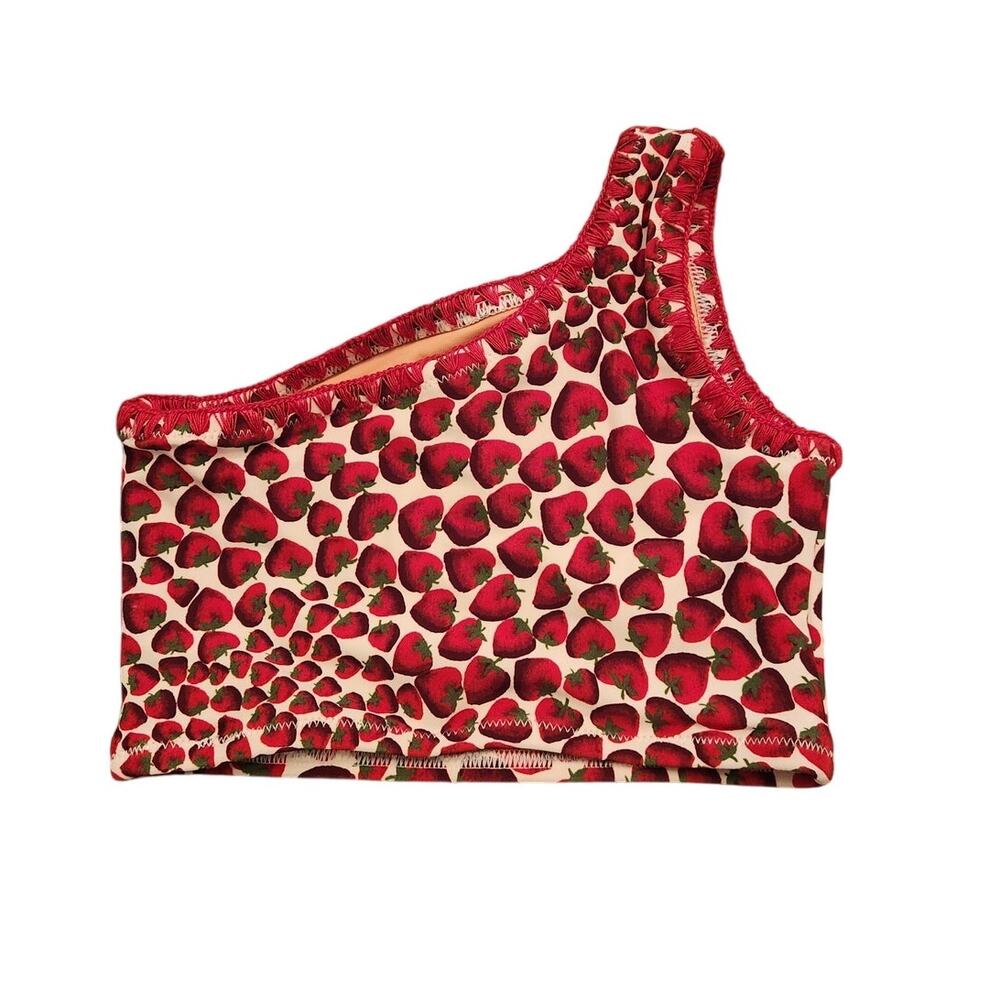 NWT J. Crew Crewcuts Girls Strawberry Bikini "Top Only" Swim 3